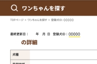 仔犬詳細ページ