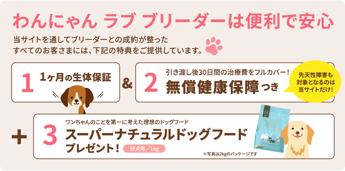 わんにゃんブリーダーは便利で安心