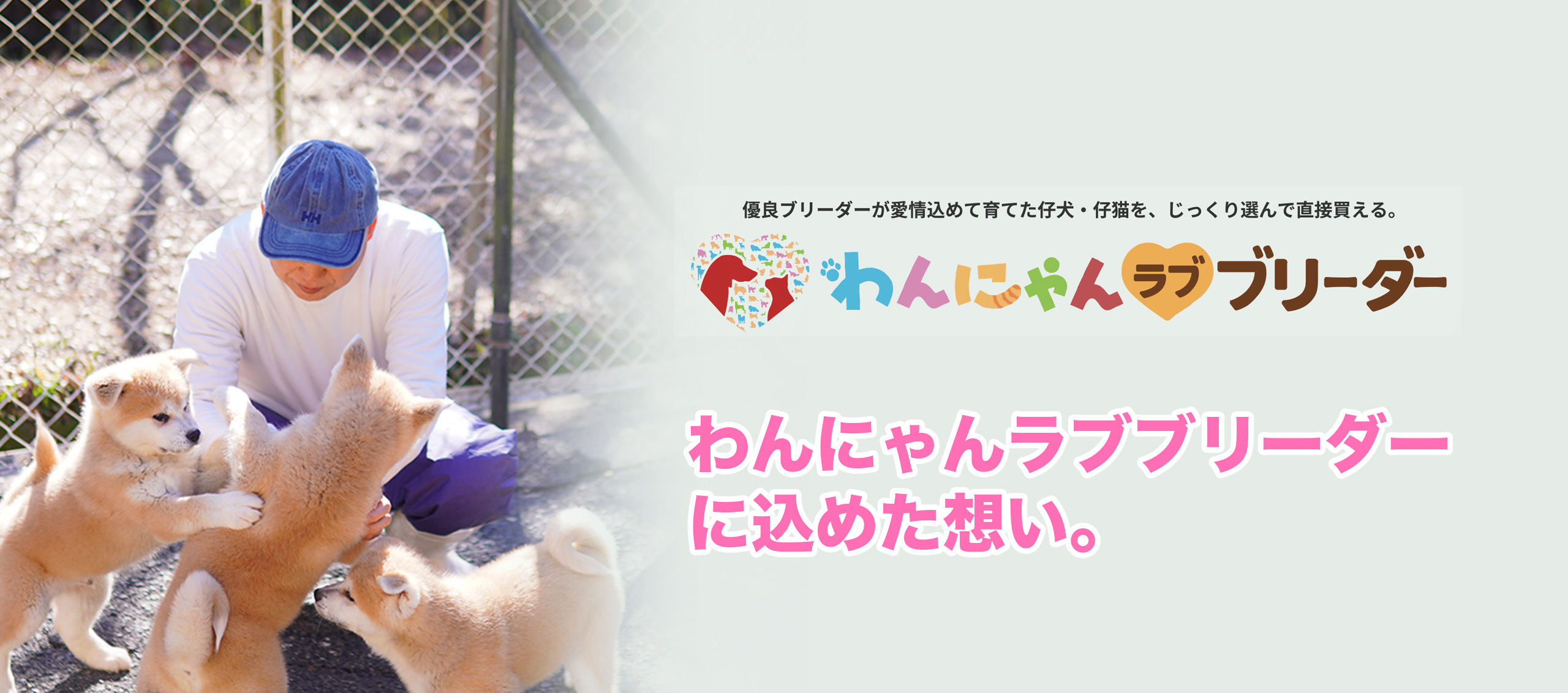 「家族のひとりとして⼤切に育ててきました」それが、わたしたちのブリーダー・プライド。